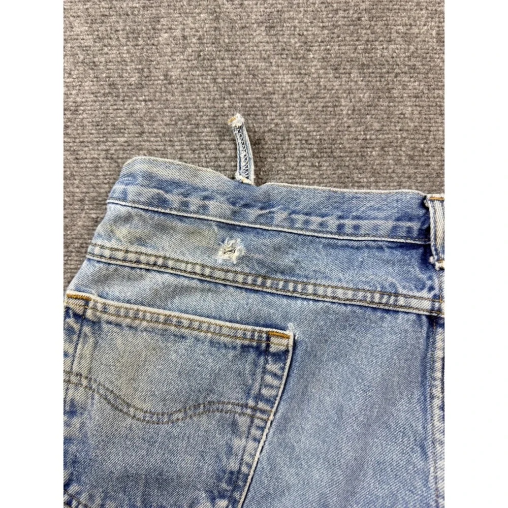 Carhartt Mens Relaxed Fit Denim Jeans Light Wash Blue 42x30 B17 DST Distressed‎